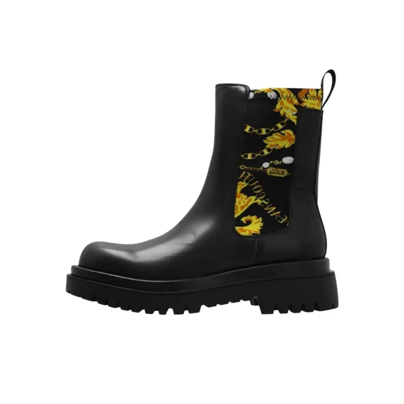 VERSACE JEANS COUTURE Short Chelsea Boots 3.5cm Women's Black-0