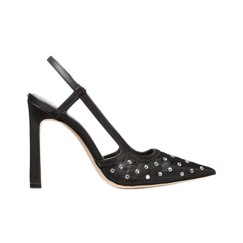 MICHAEL KORS Alora Slim Heel High Heels 10.8cm Women's Black-1