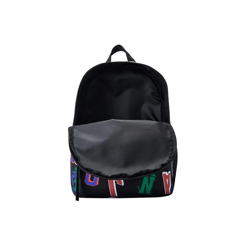 Jordan Polyester Backpack Small Size Unisex Black-4