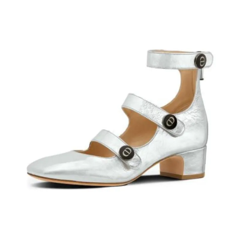 DIOR D-Doll High Heels Women's Silver-2