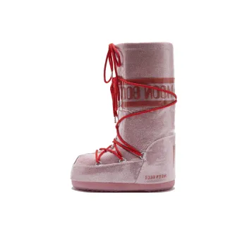 Moon Boot Icon Glitter Lace Up Boots