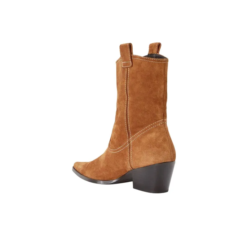 Staud June Ankle Boots 4cm Women's Tan-4