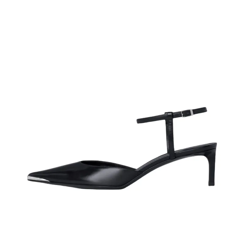 CELINE Kitten Slim Heel High Heels Women's Black-0