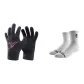 Dark Gray+Ace White Socks