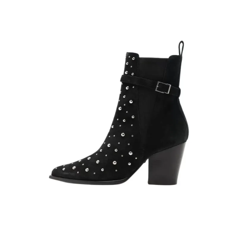 Schutz Short Chelsea Boots Women's Black-0