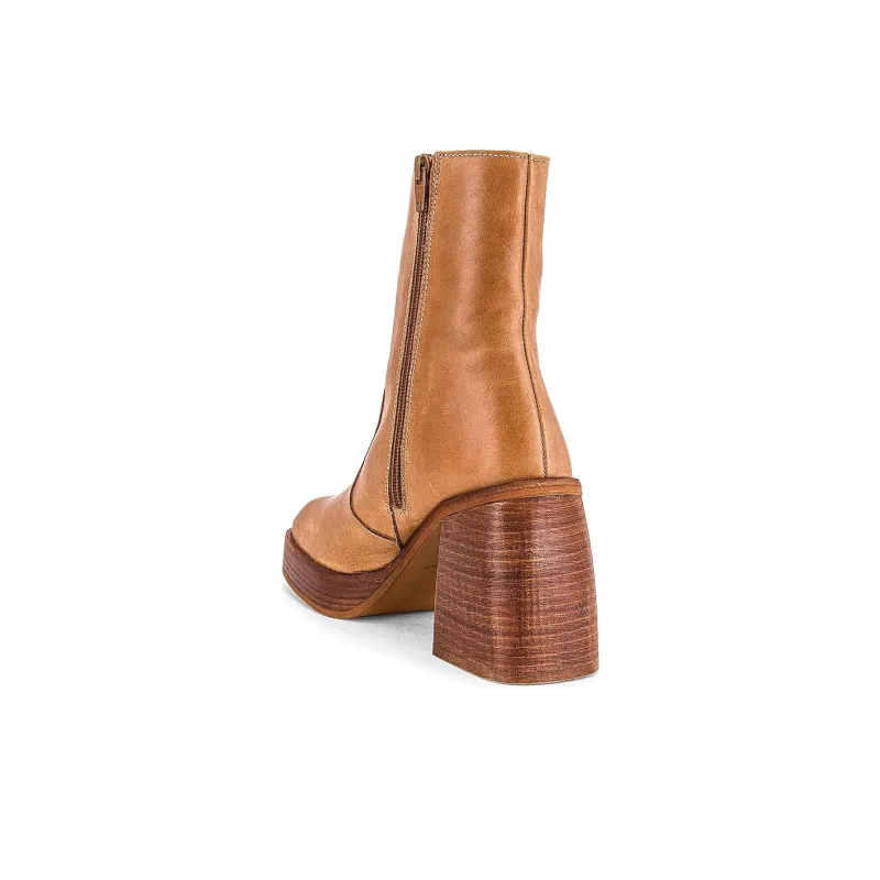 FREE PEOPLE Ankle Boots 8.3cm Women's Brown-3