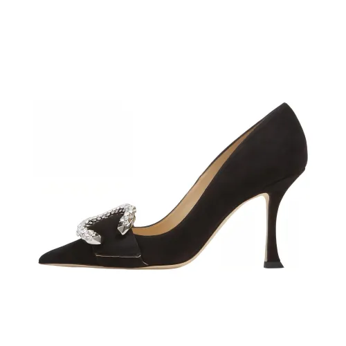 Jimmy Choo Melva Slim Heel High Heels 9cm Women's Black