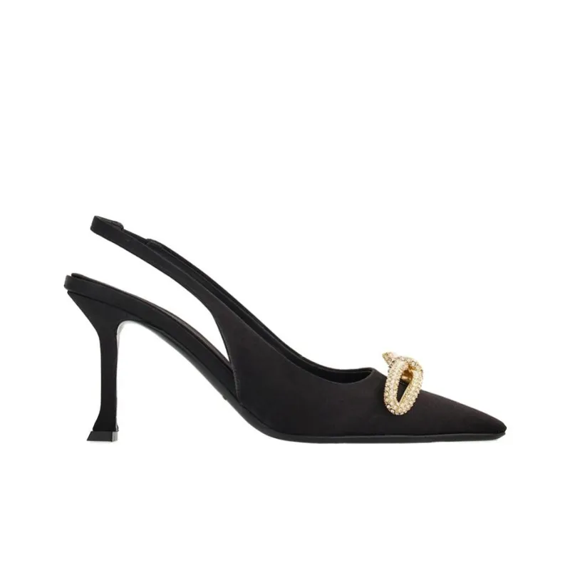 FERRAGAMO Asymmetric-bow 85mm Slingback Pumps-1