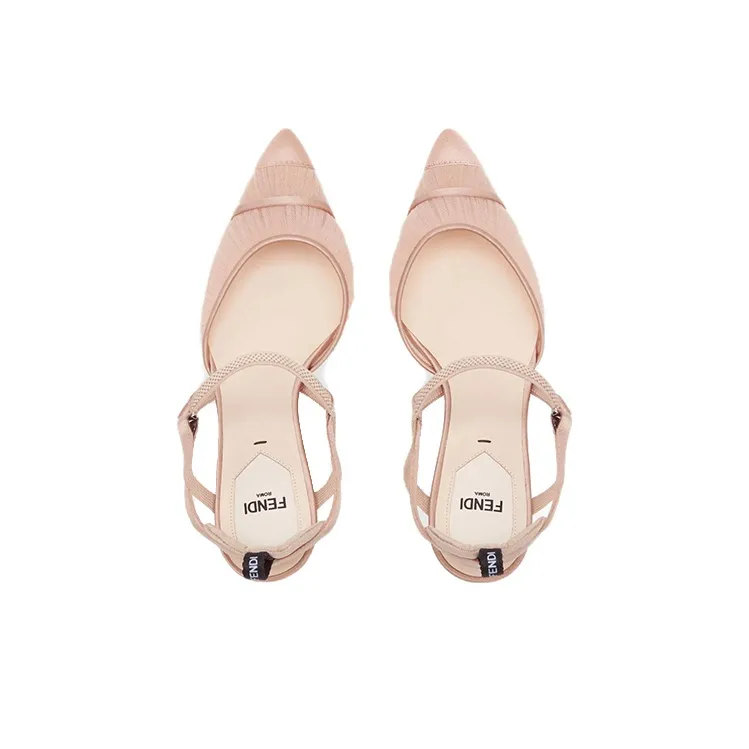 FENDI Colibri Slim Heel High Heels Women's Pink-3