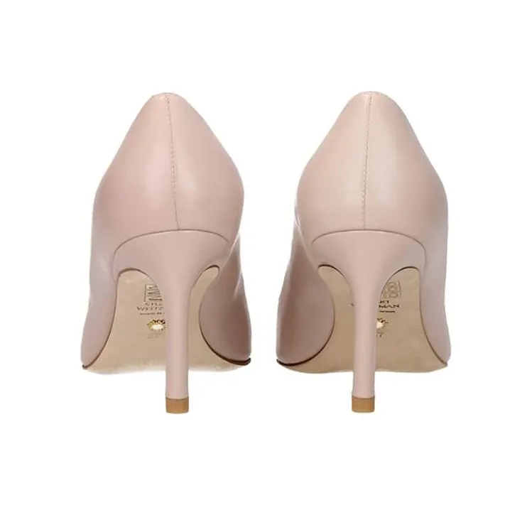 stuart weitzman Pointed Leather Pumps-4