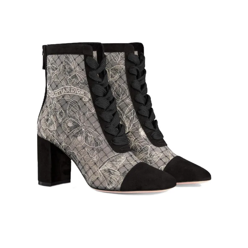 DIOR Naughtily D Ankle Boots Women's Black-2