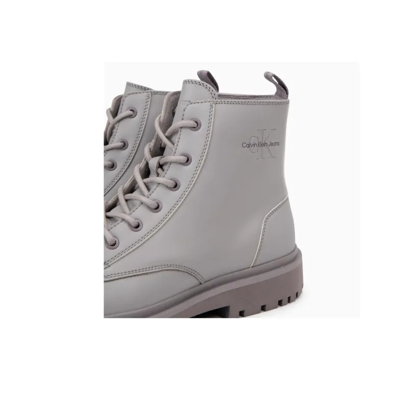 CKJ CALVIN KLEIN JEANS Ankle Boots Men's Gray-4