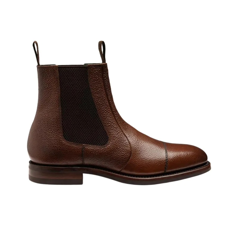 LOAKE Newbury Short Chelsea Boots Men's Dark Brown-1