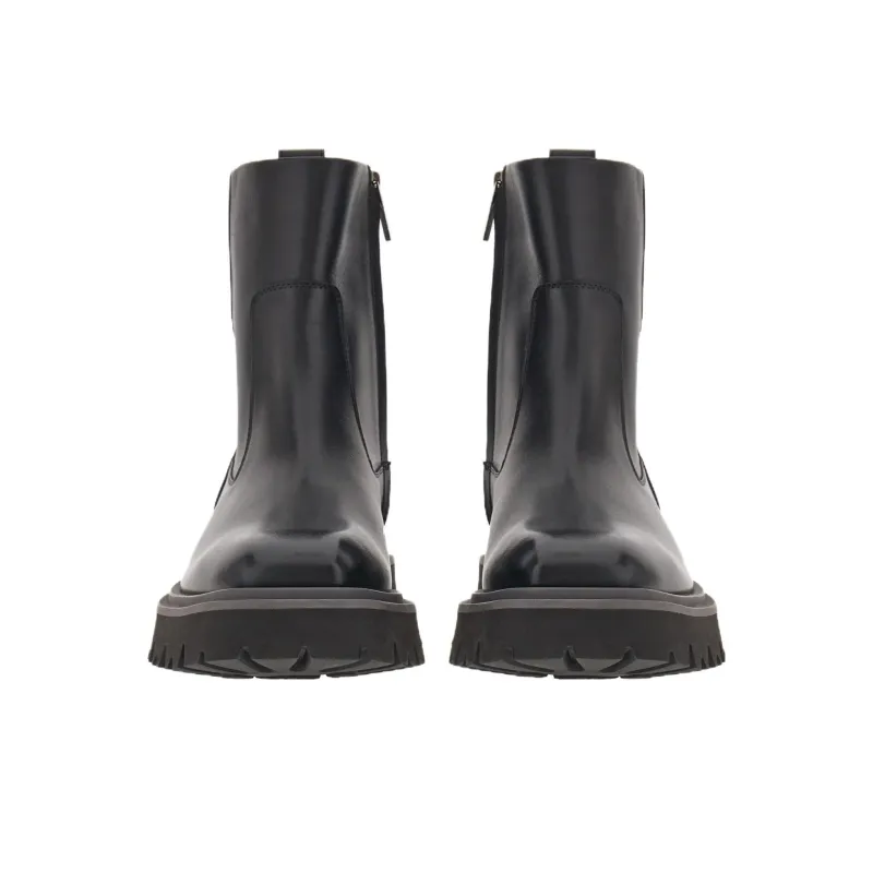 FERRAGAMO Leather Ankle Boots-3