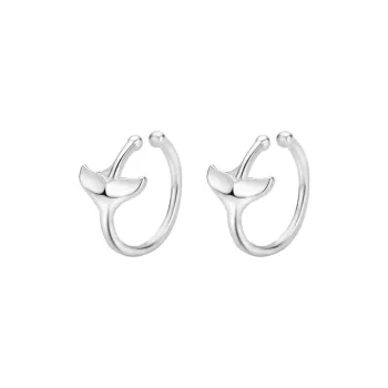 MIDNIGHT MOMENT S999 Silver Clip On Earrings Women's