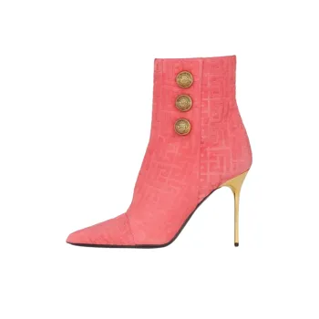 BALMAIN Ankle Boots Women's Light Red