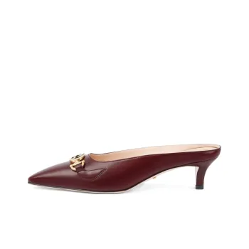 GUCCI Zumi High Heels Women's Burgundy