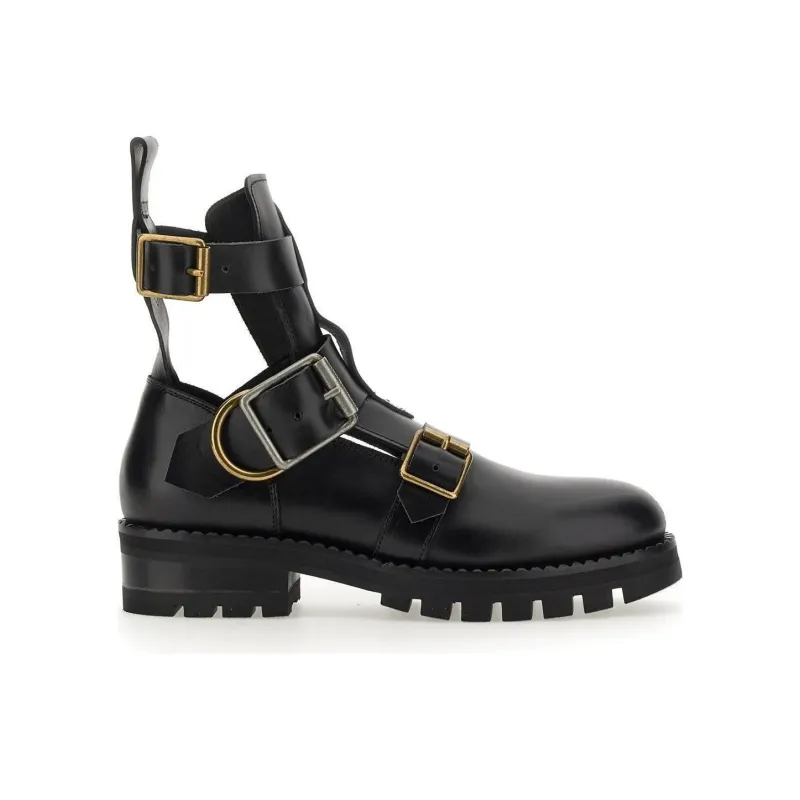 Vivienne Westwood Round Toe Buckle Boots Women's-1