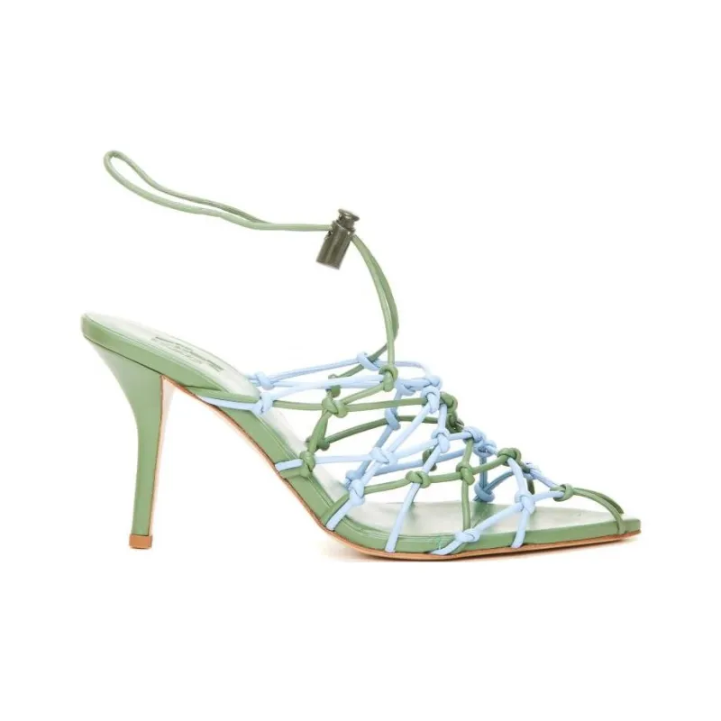 GIABORGHINI Pointed Strappy 100mm Pumps-1
