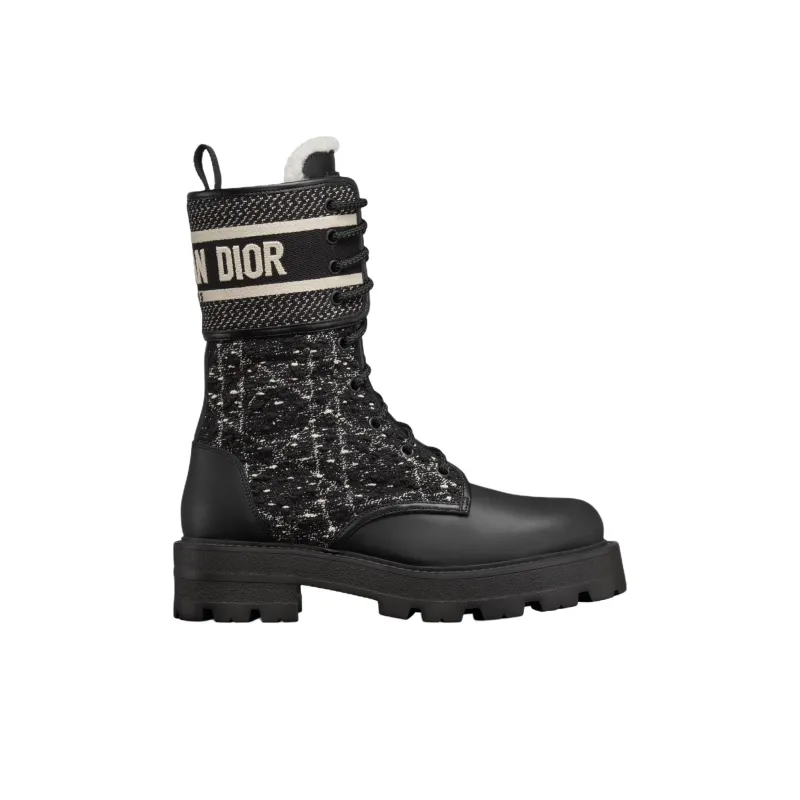 DIOR D Major Ankle Boots Women's Black-1