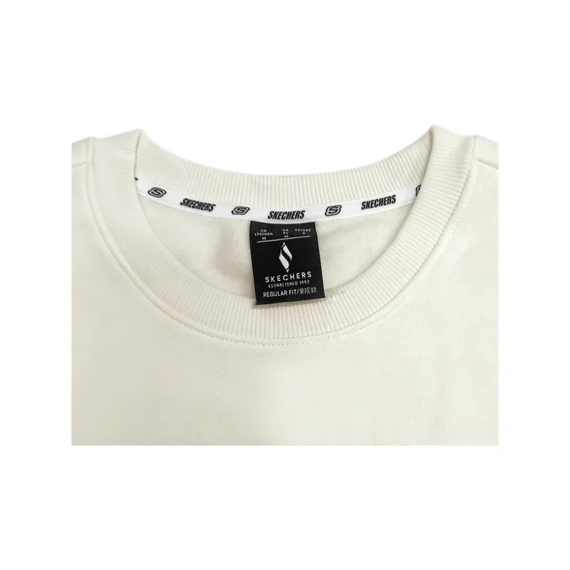 Skechers Colorful Sweatshirt Unisex Marshmallow White-4