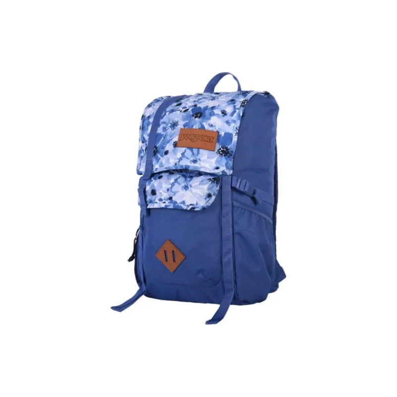 JanSport Polyester Backpack Large Size Unisex Blue And White Porcelain-2