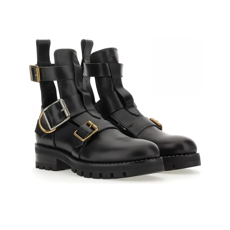 Vivienne Westwood Round Toe Buckle Boots Women's-2