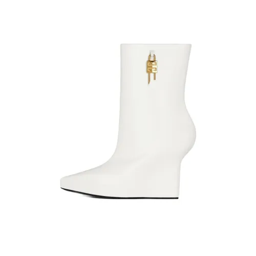 Givenchy G Lock Ankle Boots 7.8cm Women's White