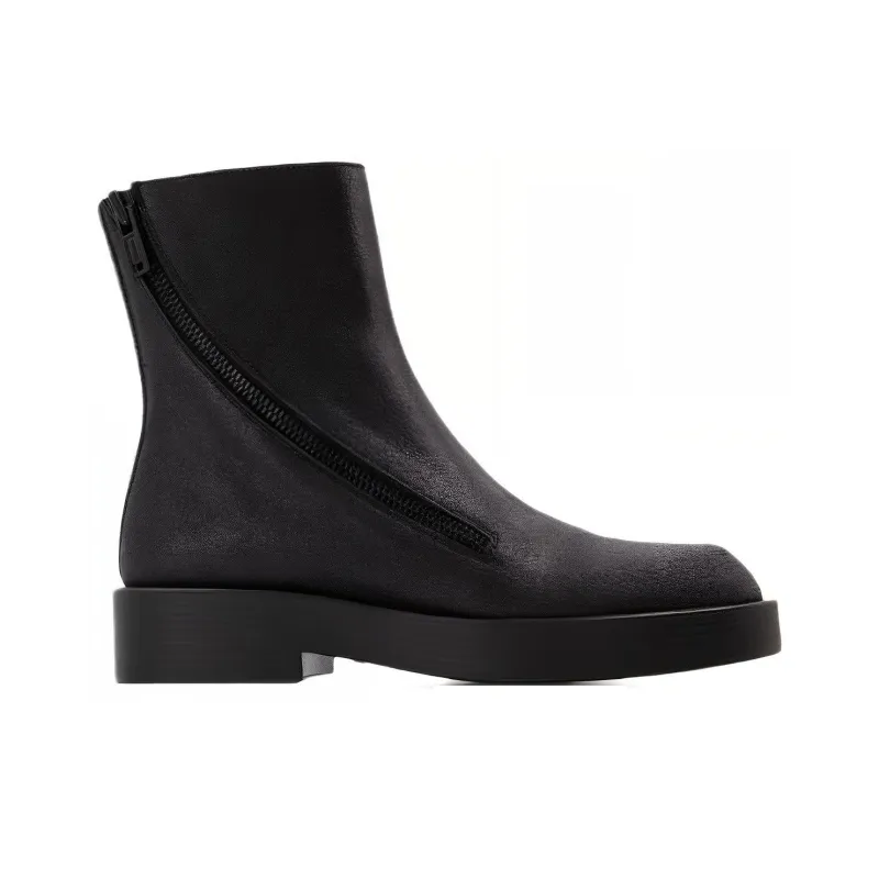 Ann Demeulemeester Zip up Leather Ankle Boots-1