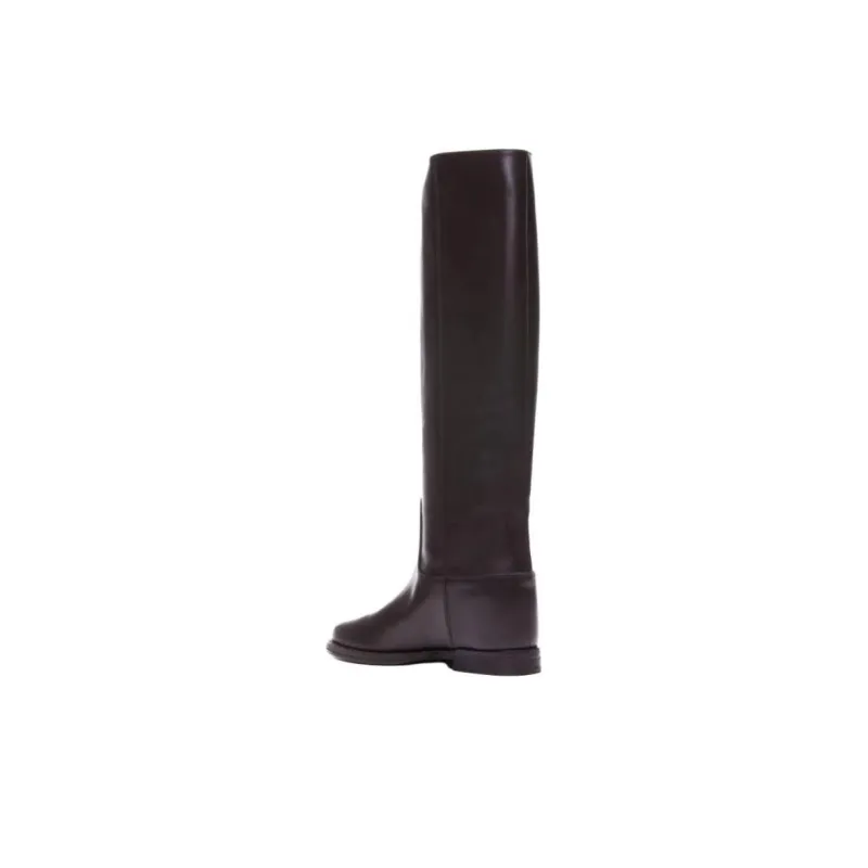 Via Roma 15 Testa Di Moro Knee high Boots Women's Brown-3
