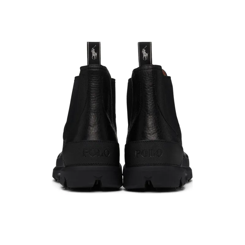 Polo Ralph Lauren Short Chelsea Boots Men's Black-3