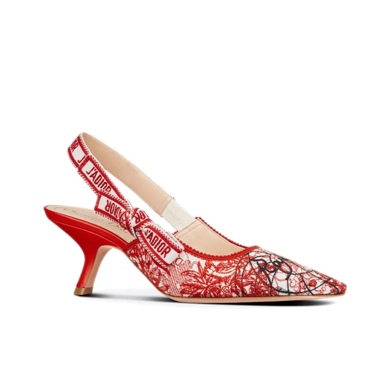 DIOR J'ADIOR High Heels Women's Low Top Red-1