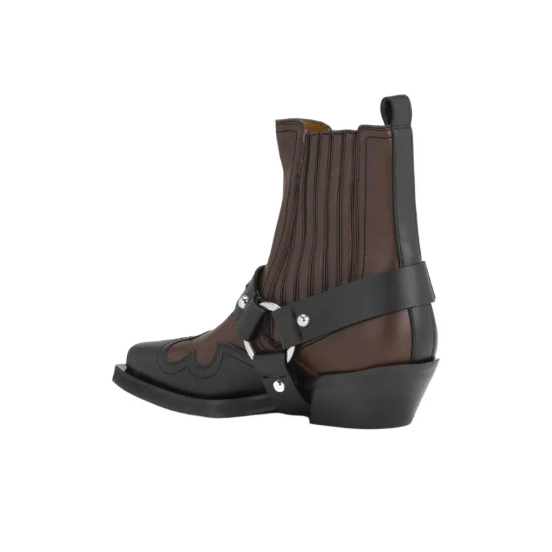 GANNI Low Cut Western Chelsea Boots Women's-3