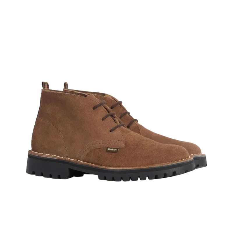 BARBOUR Hobart Chukka Ankle Boots Men's Taupe-2