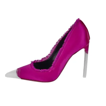 TOM FORD Pointed-Toe Frayed Edge Pumps
