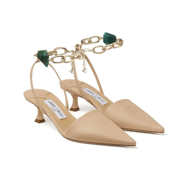 Jimmy Choo Rue 50 High Heels Women's Barley-1