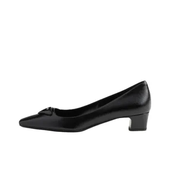 PRADA Block Heel High Heels 3.5cm Women's Black
