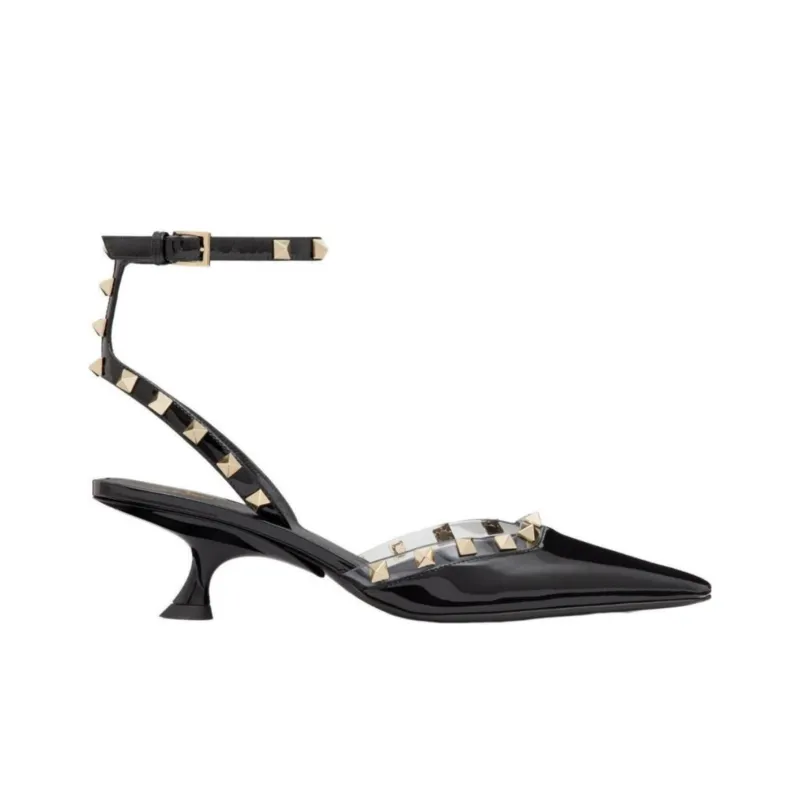Valentino Garavani Rockstud Couture 50mm Leather Pumps-1