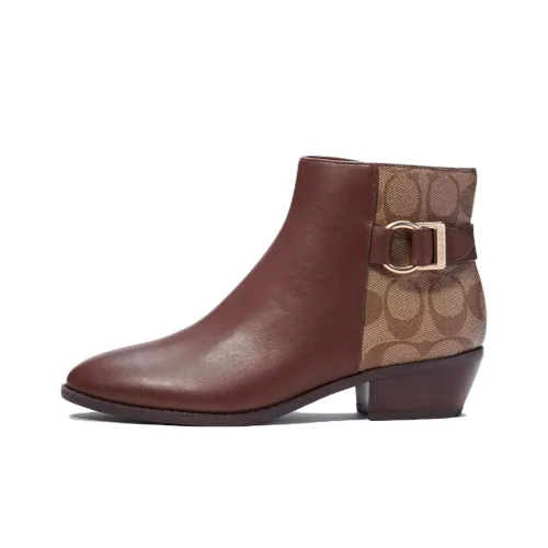 COACH Ankle Boots Women's Brown