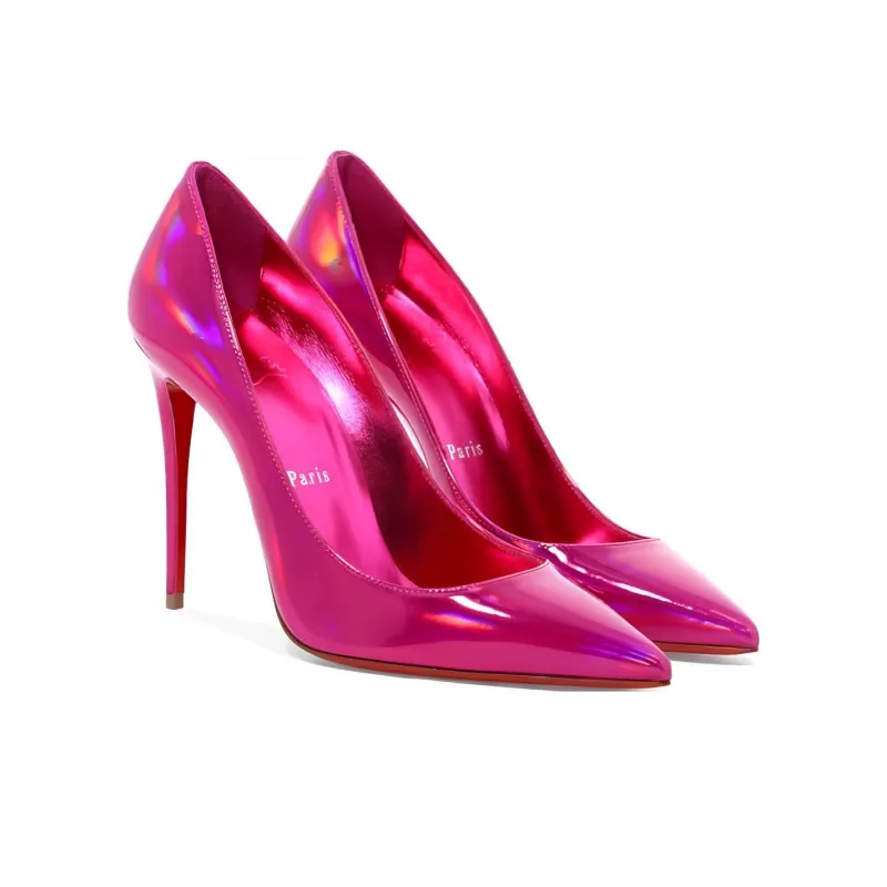 CL Slim Heel High Heels 10.5cm Women's Fuchsia-3