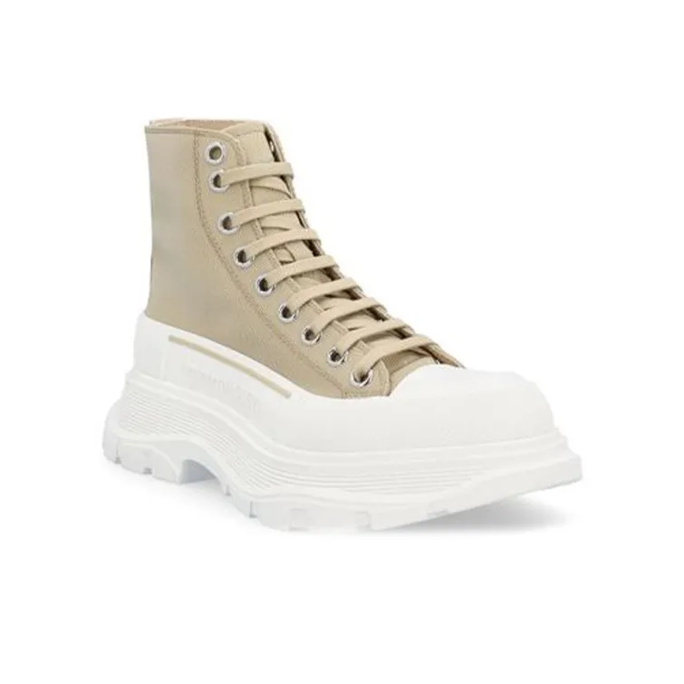 Alexander McQueen Tread Slick Boot Beige White Women's-1