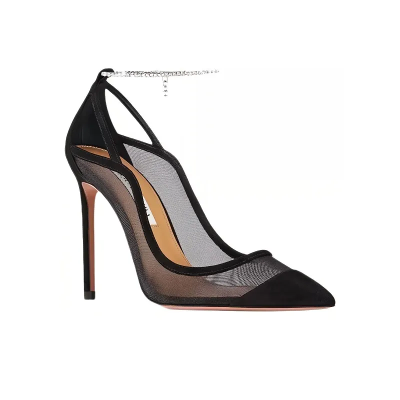 AQUAZZURA Secret Affair 105mm Leather Pumps-2