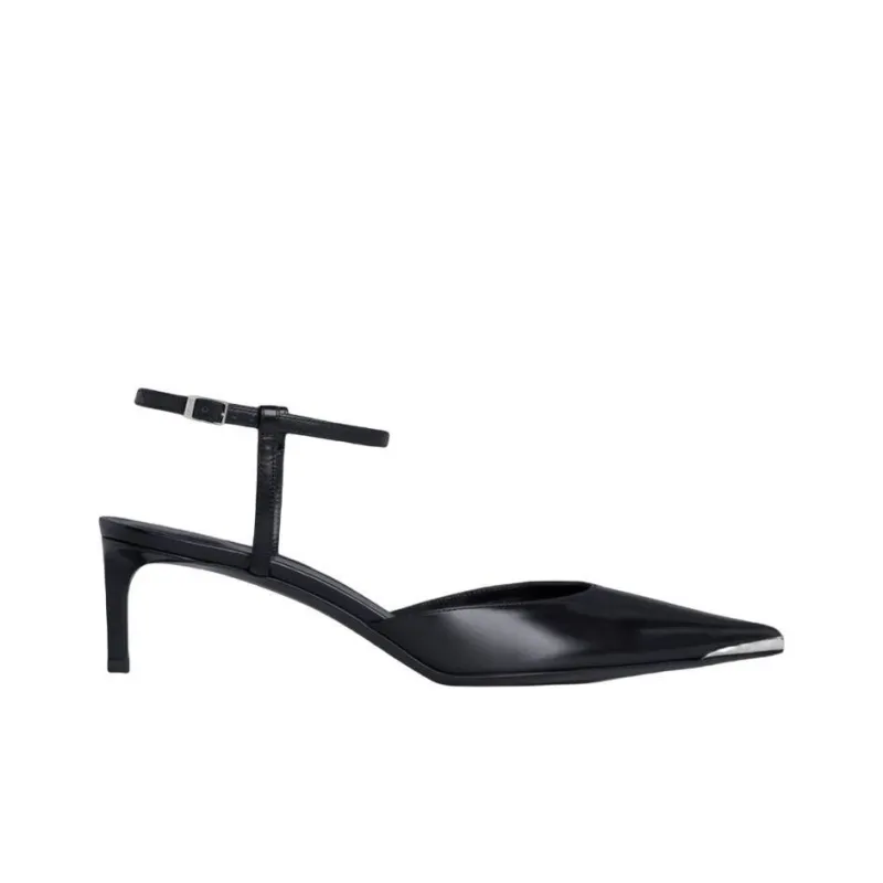CELINE Kitten Slim Heel High Heels Women's Black-1