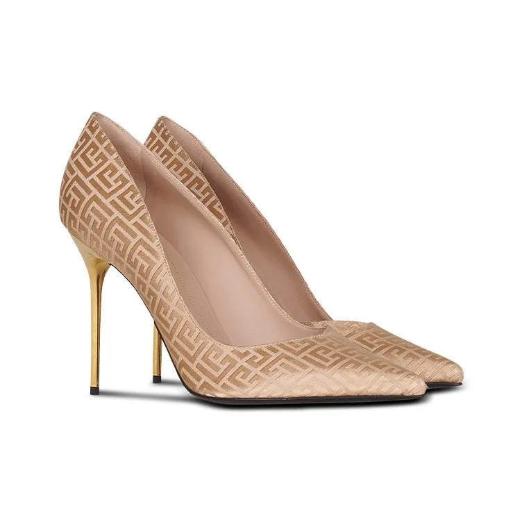 BALMAIN High Heels Women's Gold-1