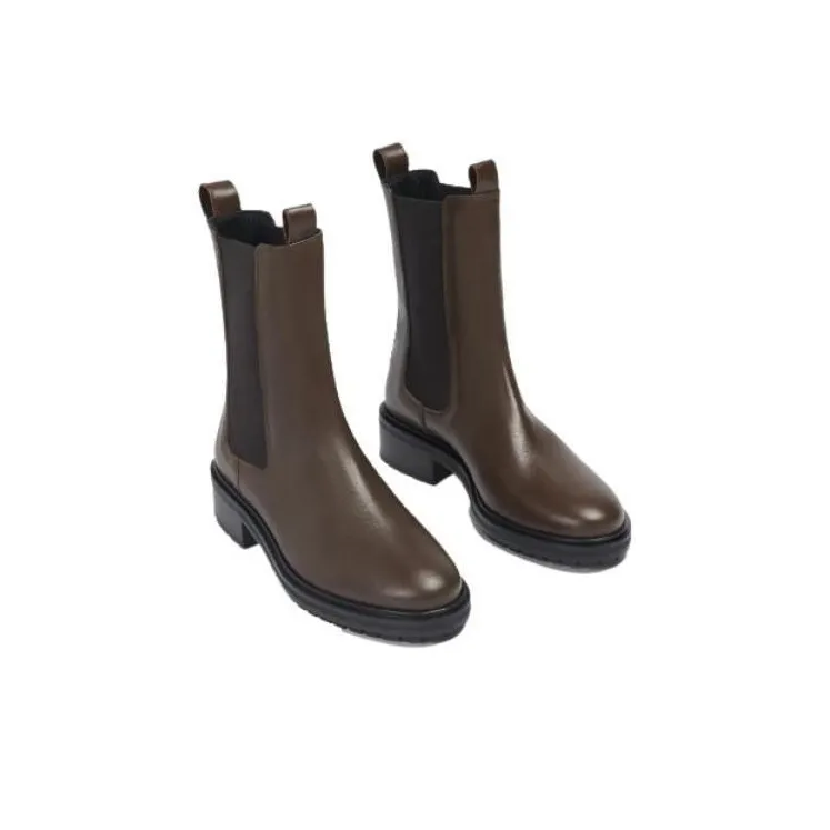 Aeyde Jack Short Chelsea Boots 4.5cm Women's Brown-3