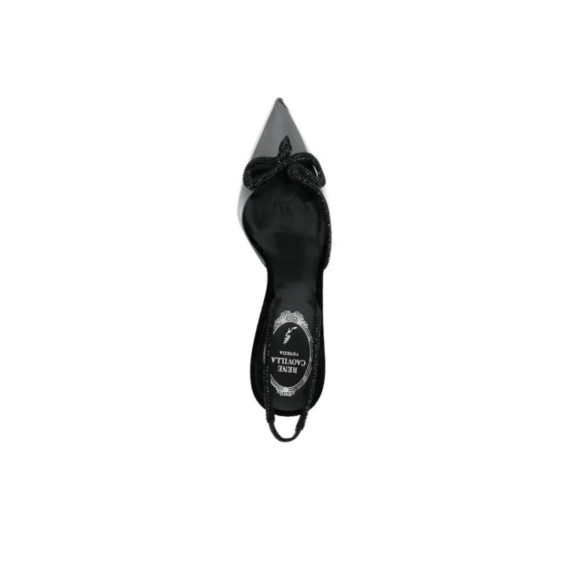 René Caovilla 90mm Rhinestone-embellished Leather Sandals-4