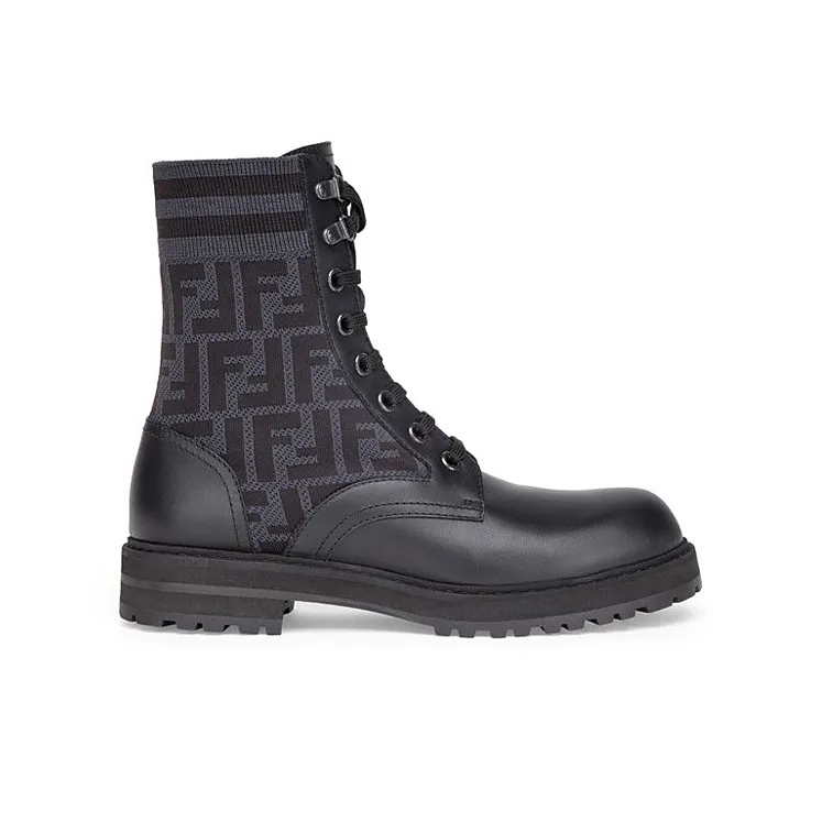 FENDI Short Martin Boot Men's Black-1