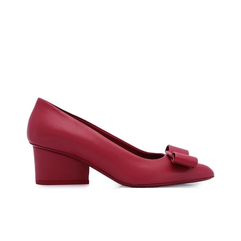 FERRAGAMO Viva High Heels Women's Red-1