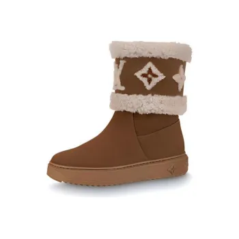 LOUIS VUITTON Snowdrop Thermal Coverage Snow Boots Women's Brown