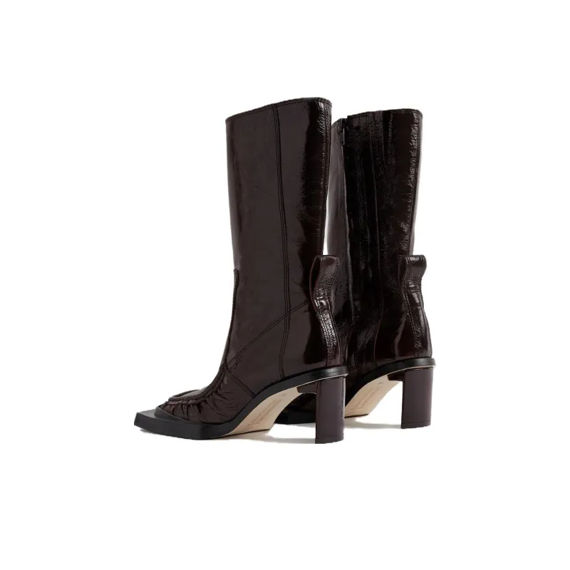 MIISTA Ankle Boots 6cm Women's Brown-3